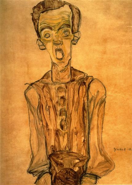 Self Portrait, 1910 - Эгон Шиле