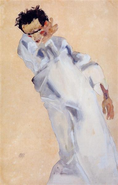 Автопортрет, 1912 - Егон Шиле