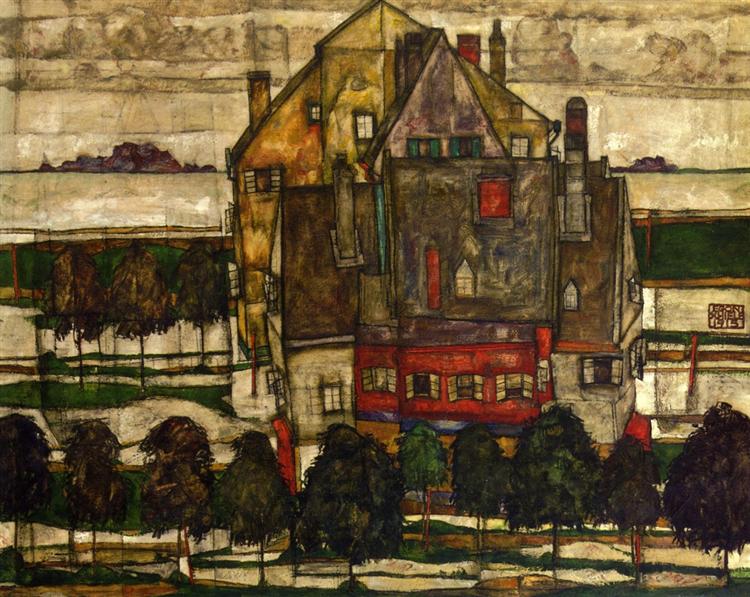 Single Houses, 1915 - Эгон Шиле