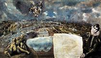 View and plan of Toledo - El Greco