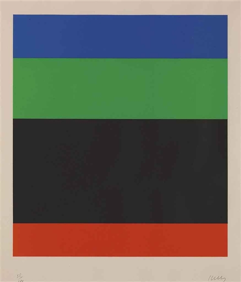 Blue-Green-Black-Red, 1971 - Ellsworth Kelly