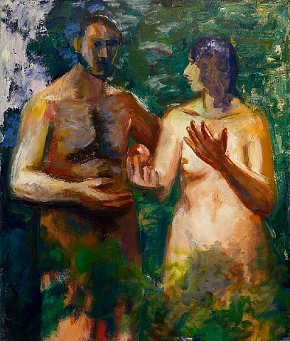 Adam and Eve, 1966 - Elmer Bischoff