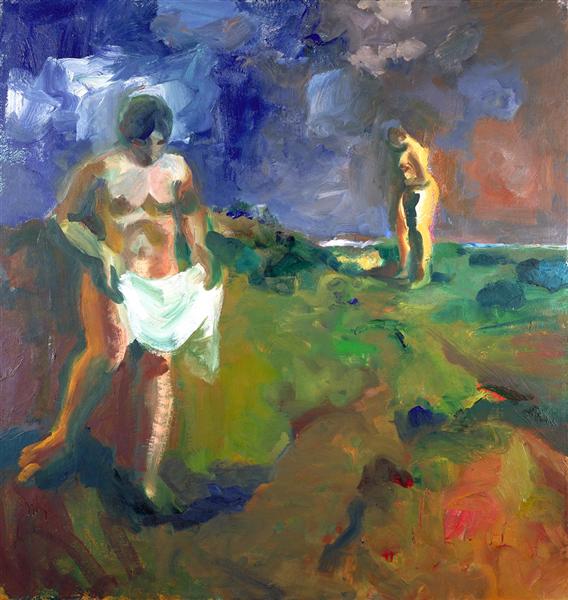 Two Bathers, 1960 - Елмер Бішофф