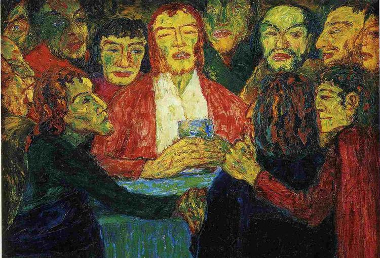 The Last Supper, 1909 - Эмиль Нольде