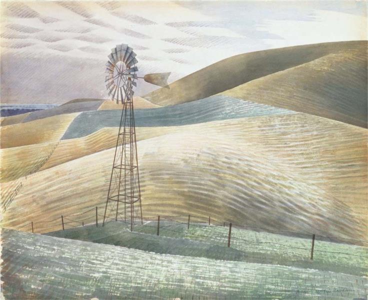 Windmill, 1934 - Eric Ravilious