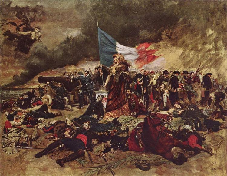The siege of Paris in 1870, 1884 - Жан-Луи-Эрнест Месонье
