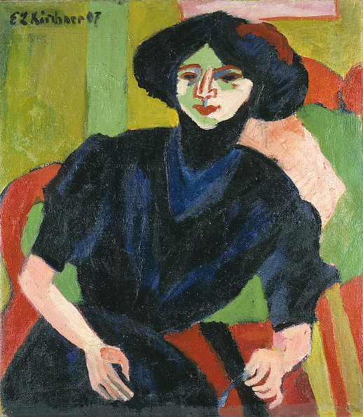 Portrait of a Woman, 1911 - 恩斯特‧路德維希‧克爾希納