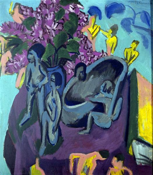 Still Life with Sculpture, 1912 - Ernst Ludwig Kirchner