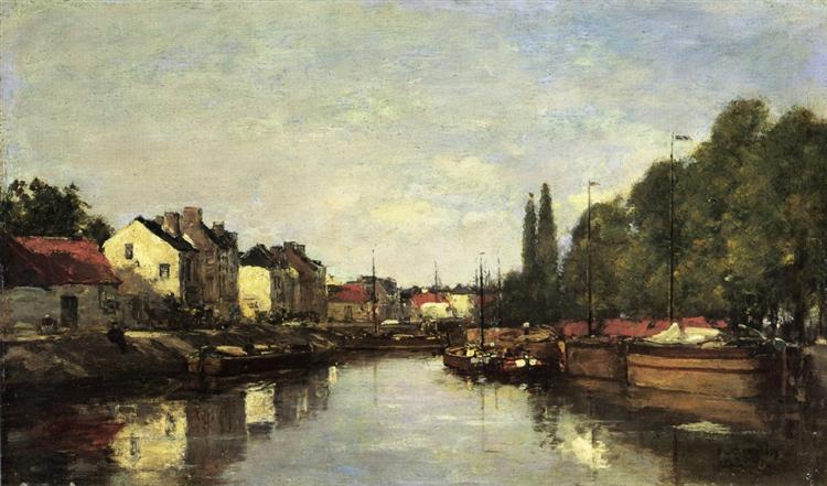 Brussels, the Louvain Canal - Eugene Boudin