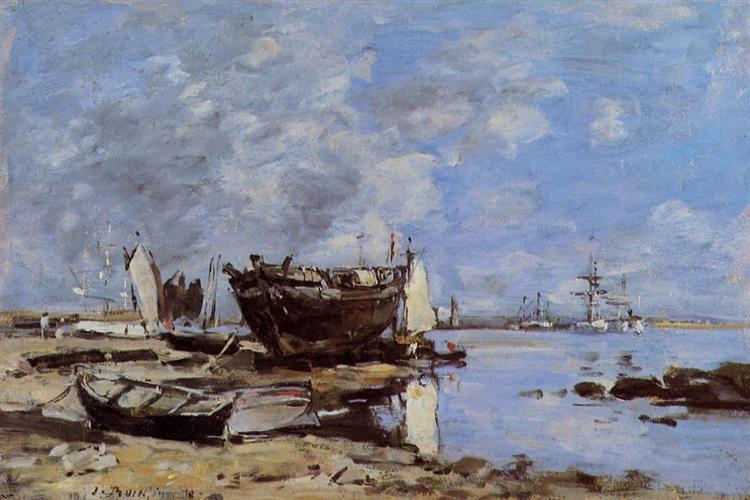 Plougastel, the Ferry Passage, 1870 - Eugène Boudin