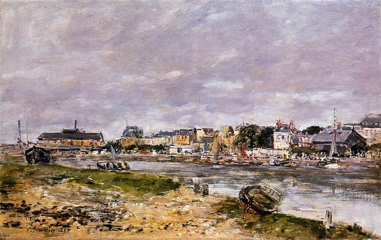 The Port of Trouville, 1895 - Ежен Буден