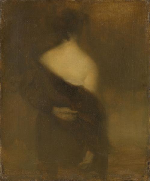 Femme de dos, se déshabillant, 1895 - Eugène Carrière