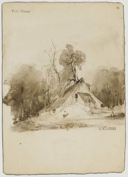 The Cottage in the grove, 1838 - Eugene Delacroix