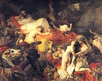 Morte de Sardanápalo - Eugène Delacroix