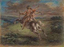 The Education of Achilles - Eugène Delacroix