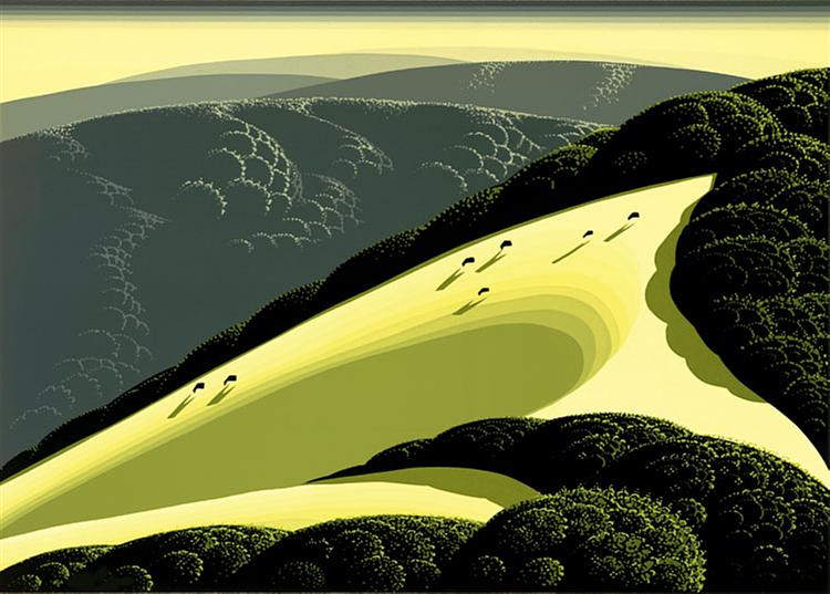 Sierra Madre Foothills, 1988 - Eyvind Earle