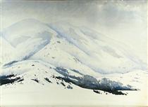 Snowy Mountain - Eyvind Earle