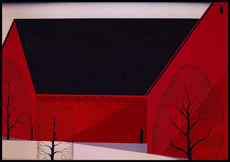Western Barns, 1988 - Eyvind Earle