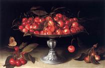 Cherries in a Silver Compote - Феде Галиция