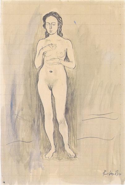Female Nude (Study for "Truth"), 1896 - Фердинанд Ходлер
