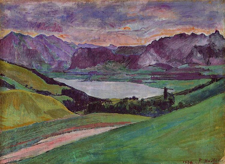 Lake Thun, 1884 - Фердинанд Ходлер