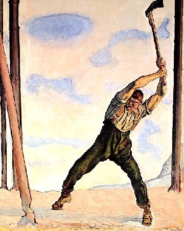 Lumberjack, 1910 - Фердинанд Ходлер