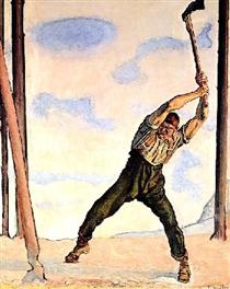 Lumberjack - Ferdinand Hodler