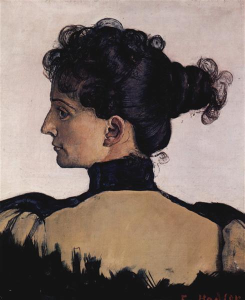 Portrait of Berthe Jacques, wife of the artist, 1894 - Ferdinand Hodler