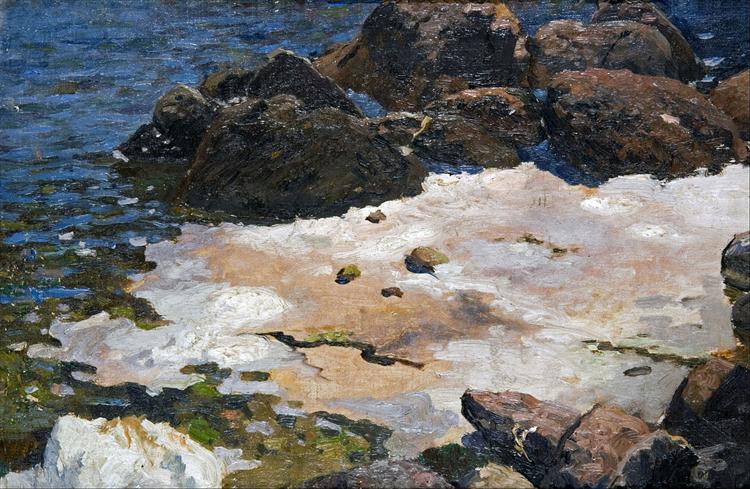 Krym - brzeg morza, 1895 - Фердинанд Рущиц