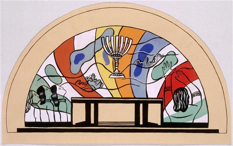 A mosaic model for the crypt of the memorial at high Mardasson - Fernand Leger