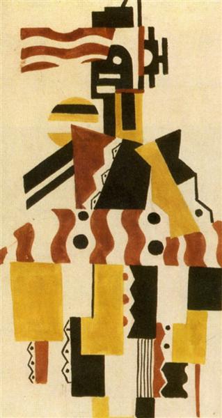 The Creation of the World Great figure drawing of costume, 1923 - Fernand Léger