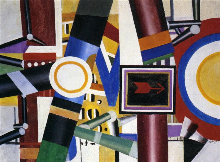 The level crossing (final state), 1919 - Fernand Léger