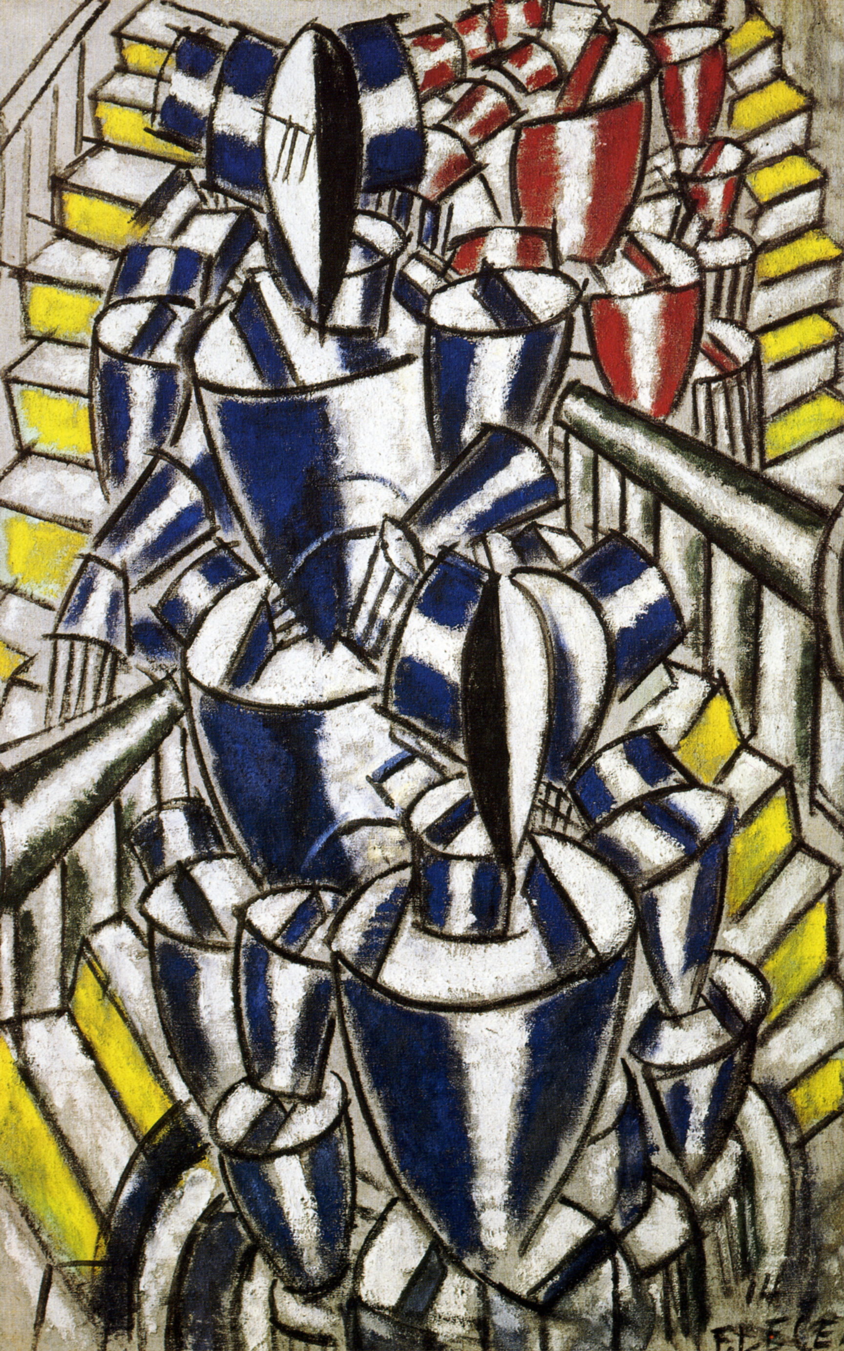 The Staircase, 1914 - Fernand Leger - WikiArt.org