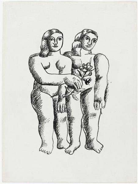 Two Women (Two Sisters), 1935 - Фернан Леже