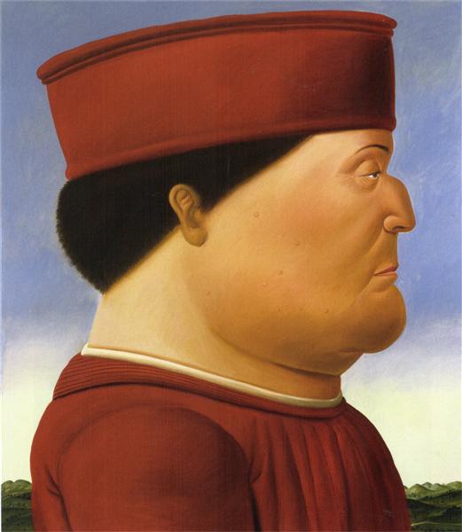 Federico da Montefeltro (after Piero della Francesca), 1998 - Fernando Botero