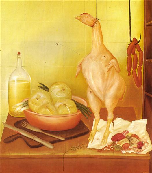 Kitchen Table (2), 1970 - Fernando Botero