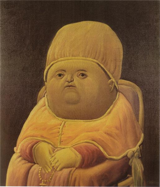Pope Leo X (after Raphael), 1964 - Fernando Botero
