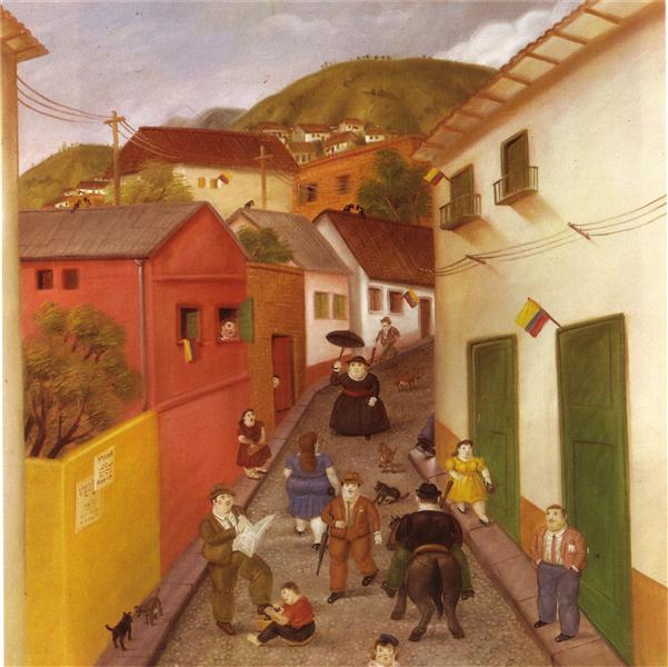 The Street, 1987 - Фернандо Ботеро
