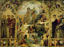The Seeds and Fruit of English Poetry - Ford Madox Brown