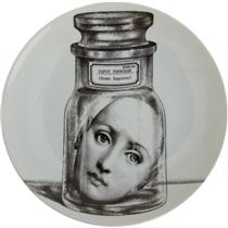 Theme & Variations Decorative Plate #166 (Woman's Face in Jar) - Форнасетті