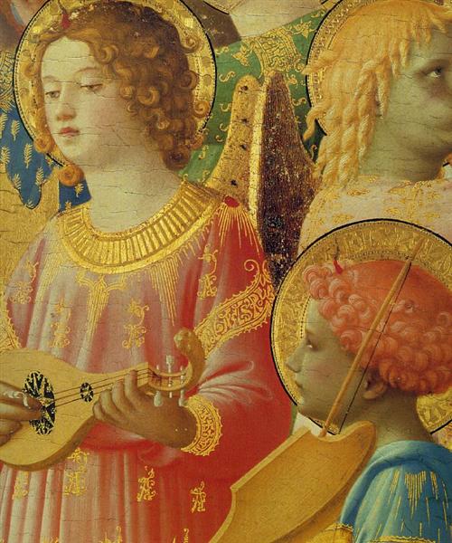 Coronation of the Virgin (detail), 1434 - 1435 - Фра Анджеліко