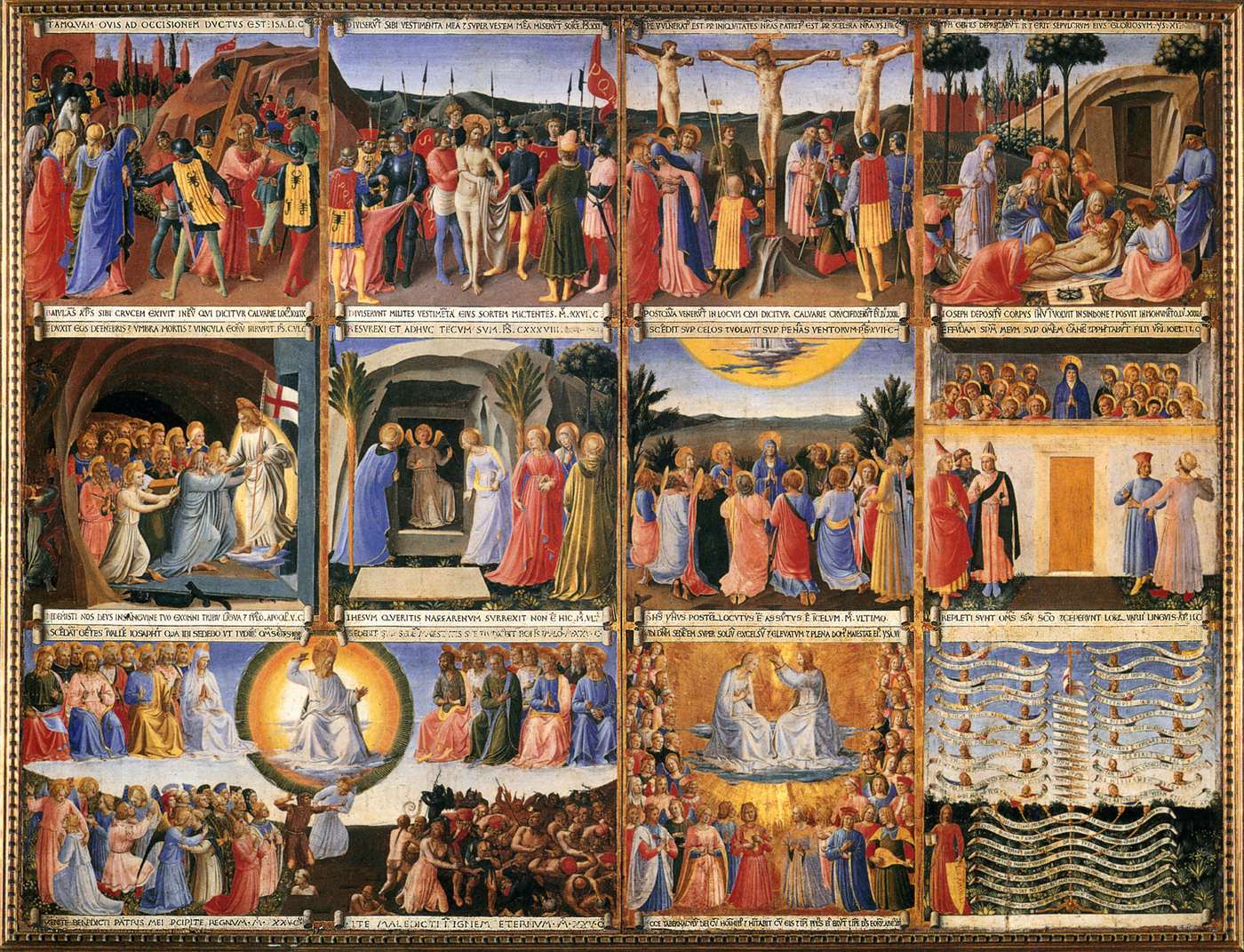 origin jesus christ picture of from  1451 1452 Christ, WikiArt of  Scenes  the Fra Angelico    Life