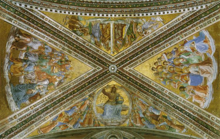 View of the chapel vaulting, 1447 - Fra Angelico