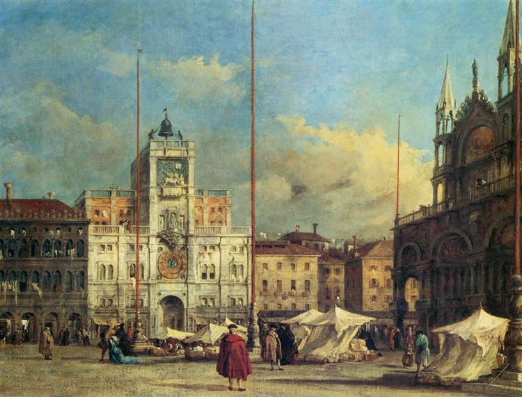 Piazza San Marco, Venice, c.1770 - Франческо Гварди