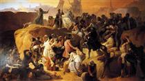 Crusaders Thirsting near Jerusalem - Francesco Hayez