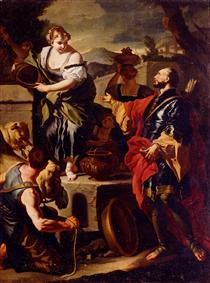 Rebecca and Eliezer at the Well - Francesco Solimena