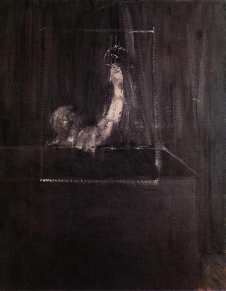 Man at Curtain, 1949 - 法蘭西斯‧培根