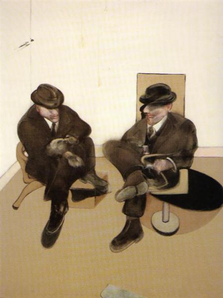 Две сидящие фигуры, 1979 - Френсис Бэкон