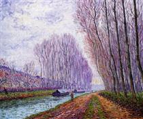 Barges on the Loing, Morning Effect - Francis Picabia