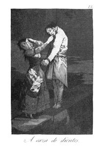 A caza de dientes - Francisco de Goya